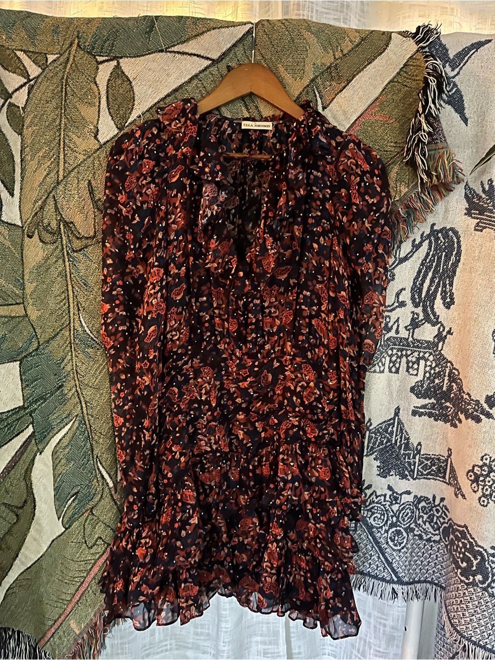 Ulla Johnson Floral Silk Mini